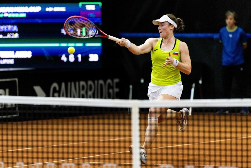 Tamara Zidansek - Konstante im Billie Jean King Cup-Team Sloweniens.